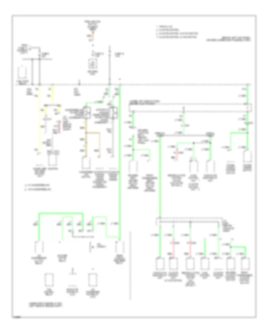 Power Distribution Wiring Diagram (7 of 7) for Honda Accord LX 2011