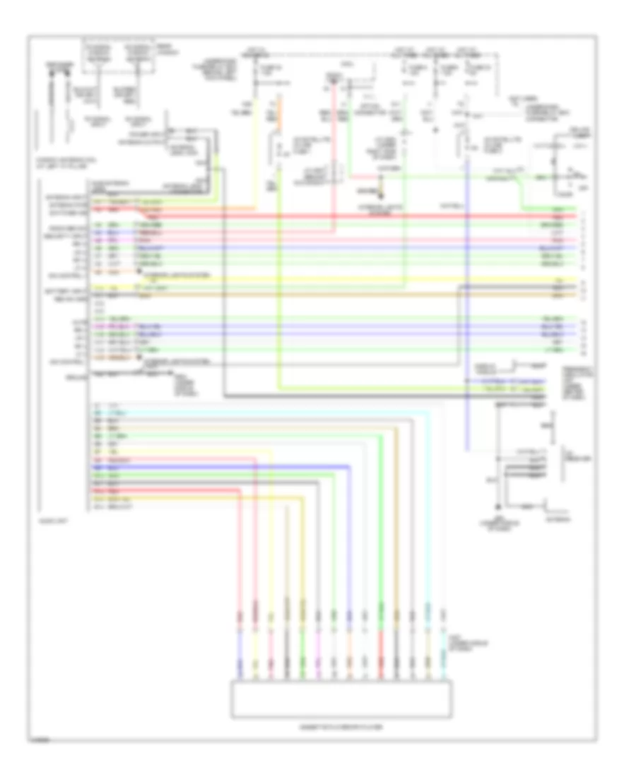 3 0L Base Radio Wiring Diagram Except Hybrid with Rear Entertainment 1 of 2 for Honda Accord 2006