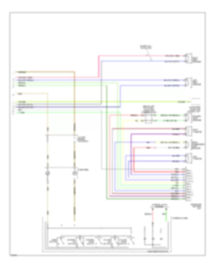 3.0L, Base Radio Wiring Diagram, Except Hybrid without Rear Entertainment (2 of 2) for Honda Accord 2006