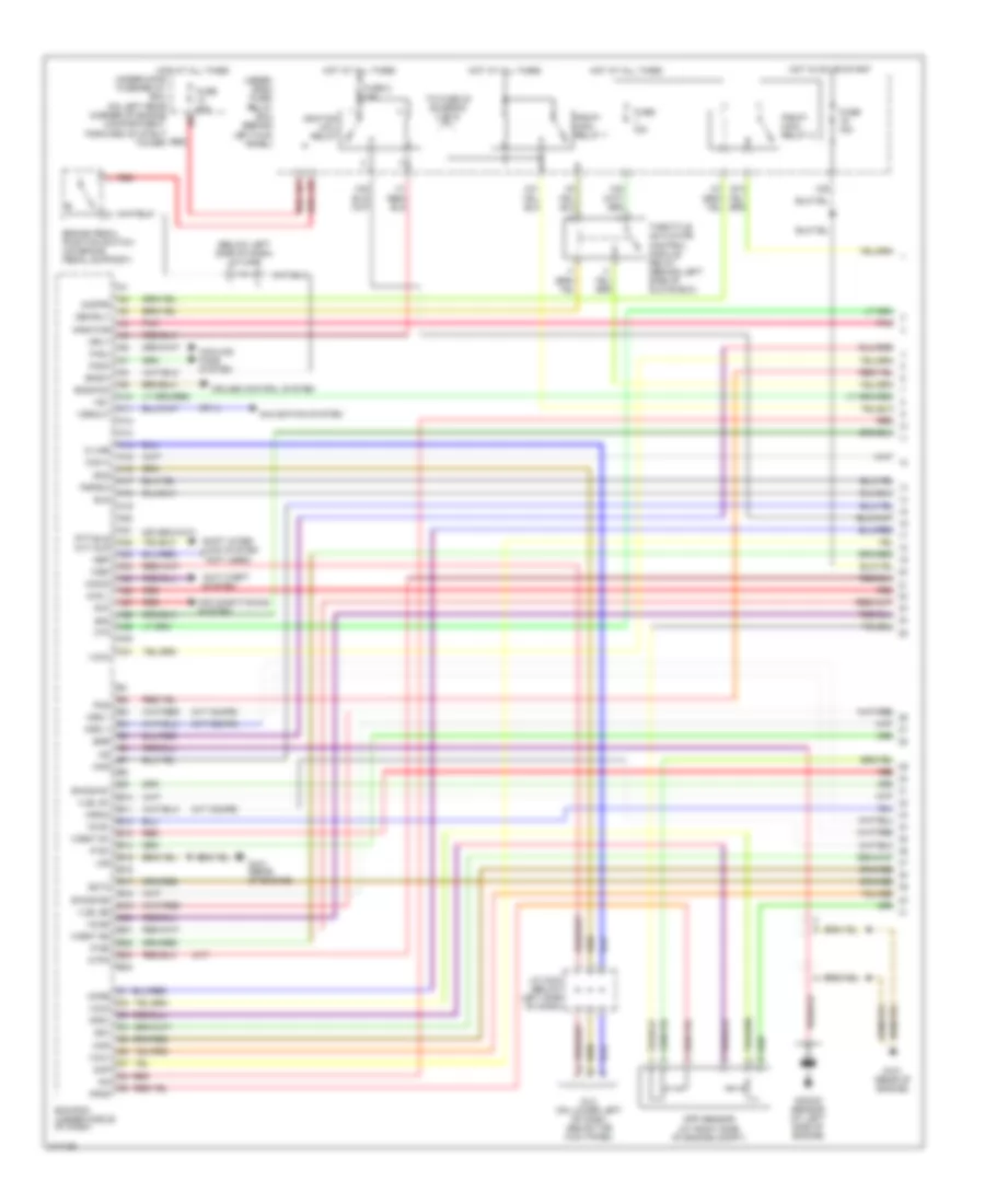3.0L, Engine Performance Wiring Diagram, Except Hybrid (1 of 5) for Honda Accord 2006