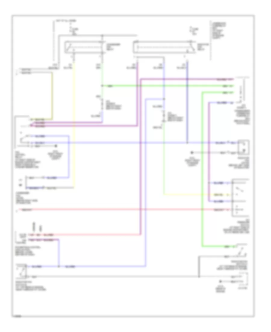 Automatic A C Wiring Diagram 2 of 2 for Honda Odyssey EX 1999
