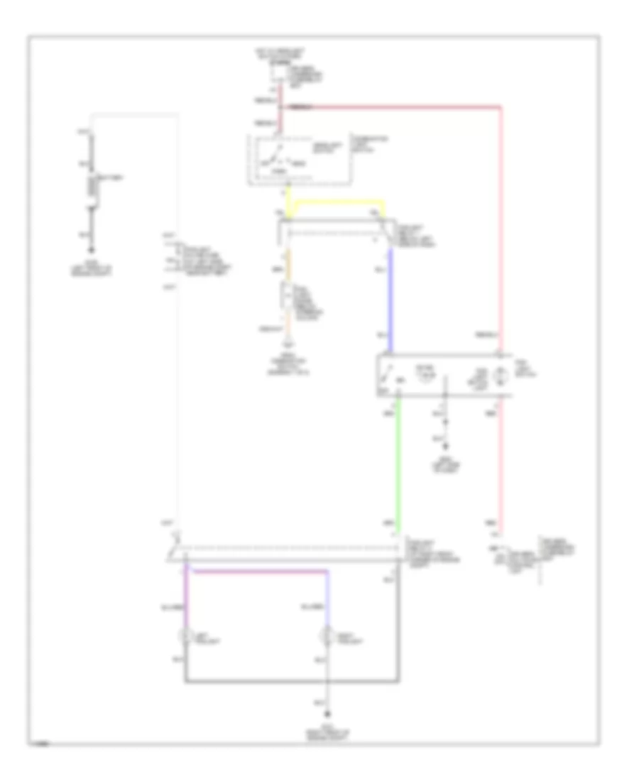 Headlight Wiring Diagram, with DRL (2 of 2) for Honda Odyssey EX 1999