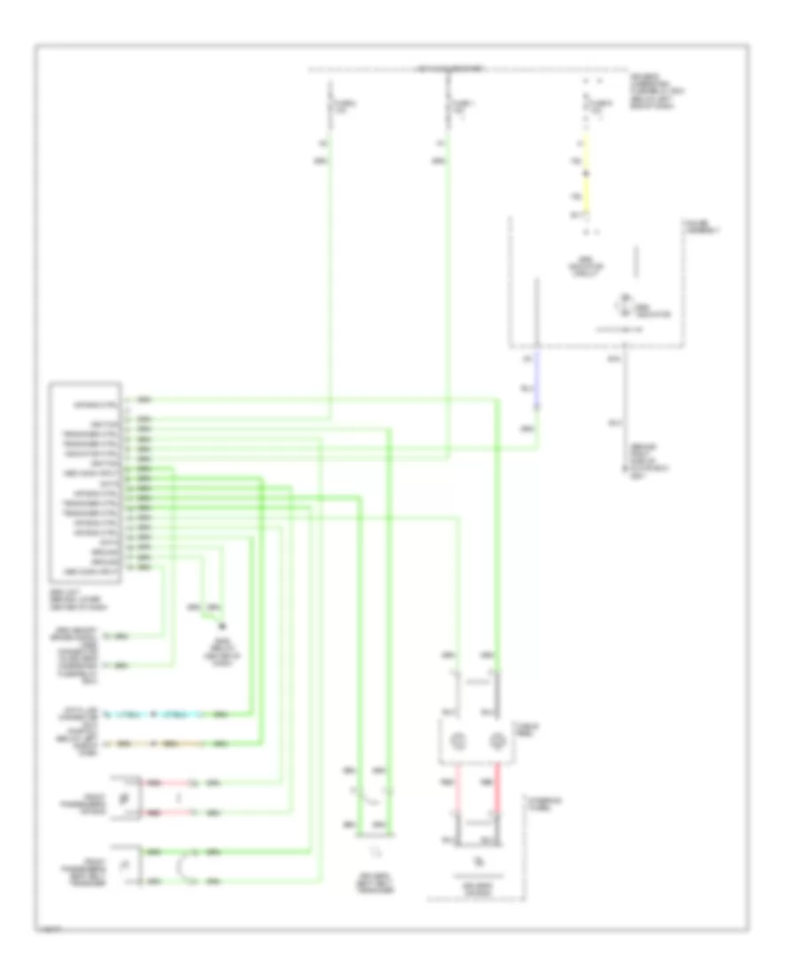 Supplemental Restraint Wiring Diagram for Honda Odyssey EX 1999
