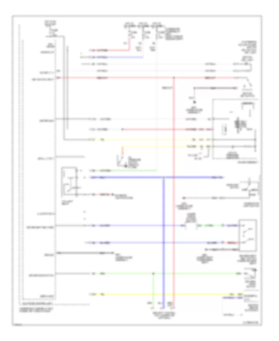 Warning Systems Wiring Diagram Except Hatchback  Hybrid for Honda Civic LX 2003