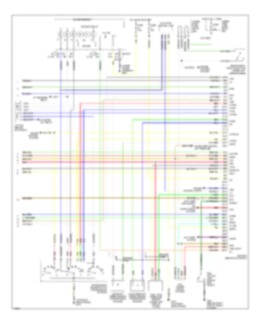 1.7L, Engine Performance Wiring Diagram, Except HX  GX (3 of 3) for Honda Civic LX 2003