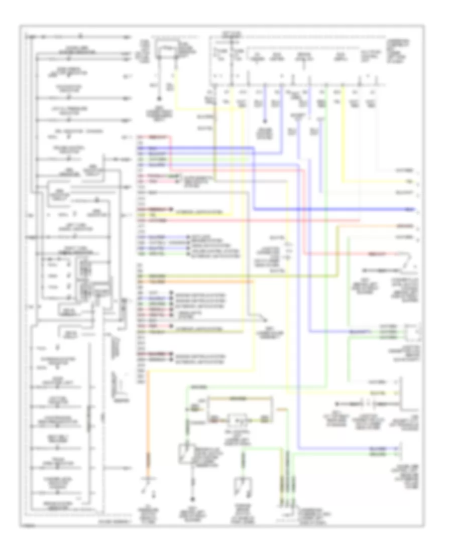 Instrument Cluster Wiring Diagram, EX, HX, LX (1 of 2) for Honda Civic LX 2003