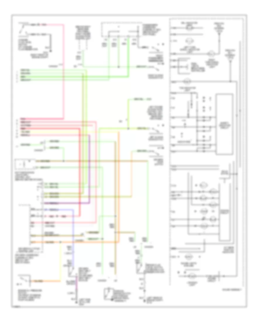 Instrument Cluster Wiring Diagram 2 of 2 for Honda Odyssey LX 1999