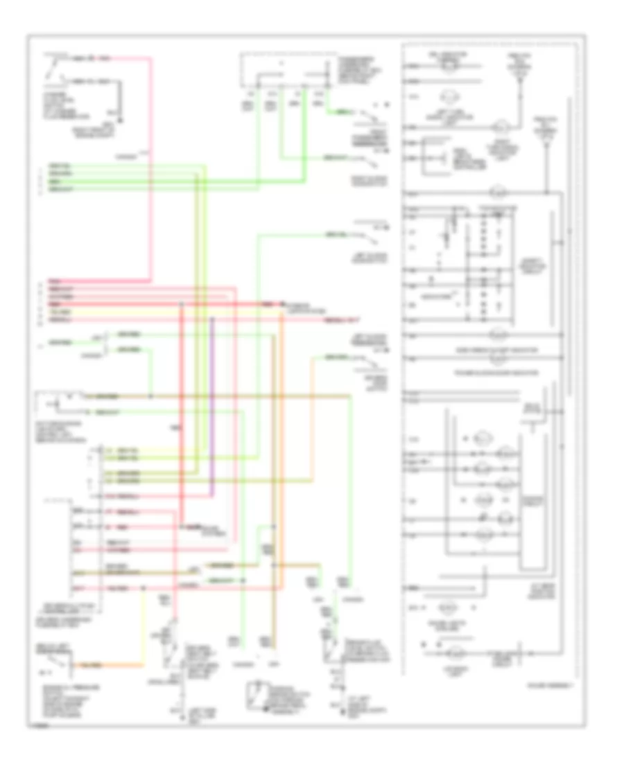 Instrument Cluster Wiring Diagram 2 of 2 for Honda Odyssey EX 2004