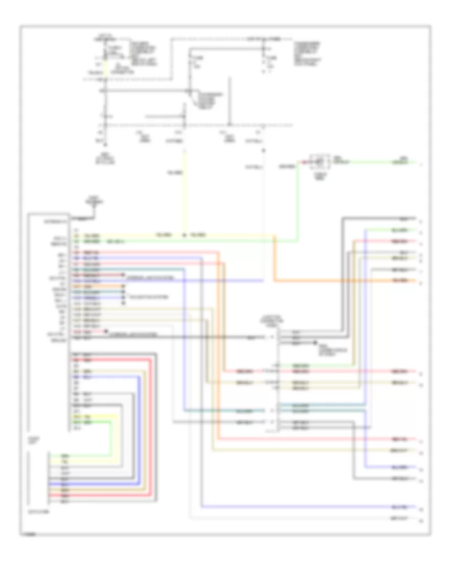 Radio Wiring Diagram, with Subwoofer (1 of 2) for Honda Odyssey EX 2004