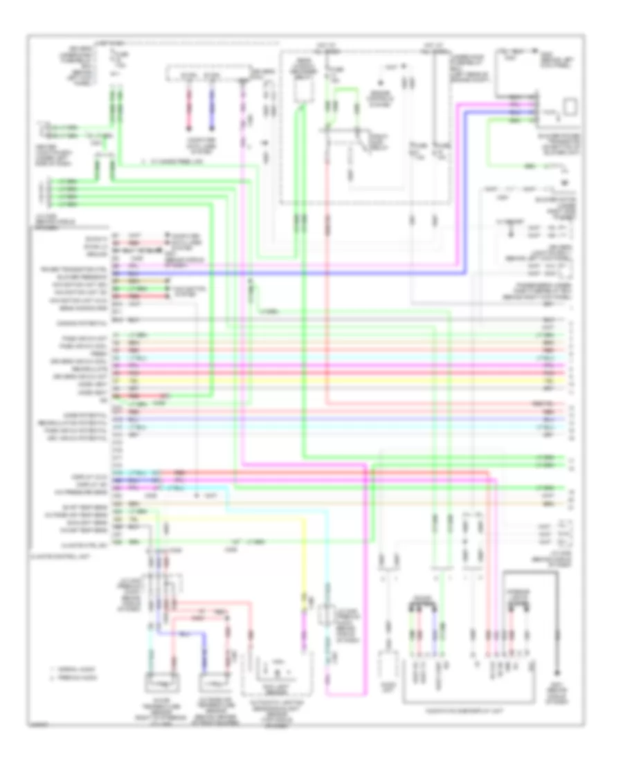 3.5L, Automatic AC Wiring Diagram, with Navigation (1 of 3) for Honda Accord SE 2011