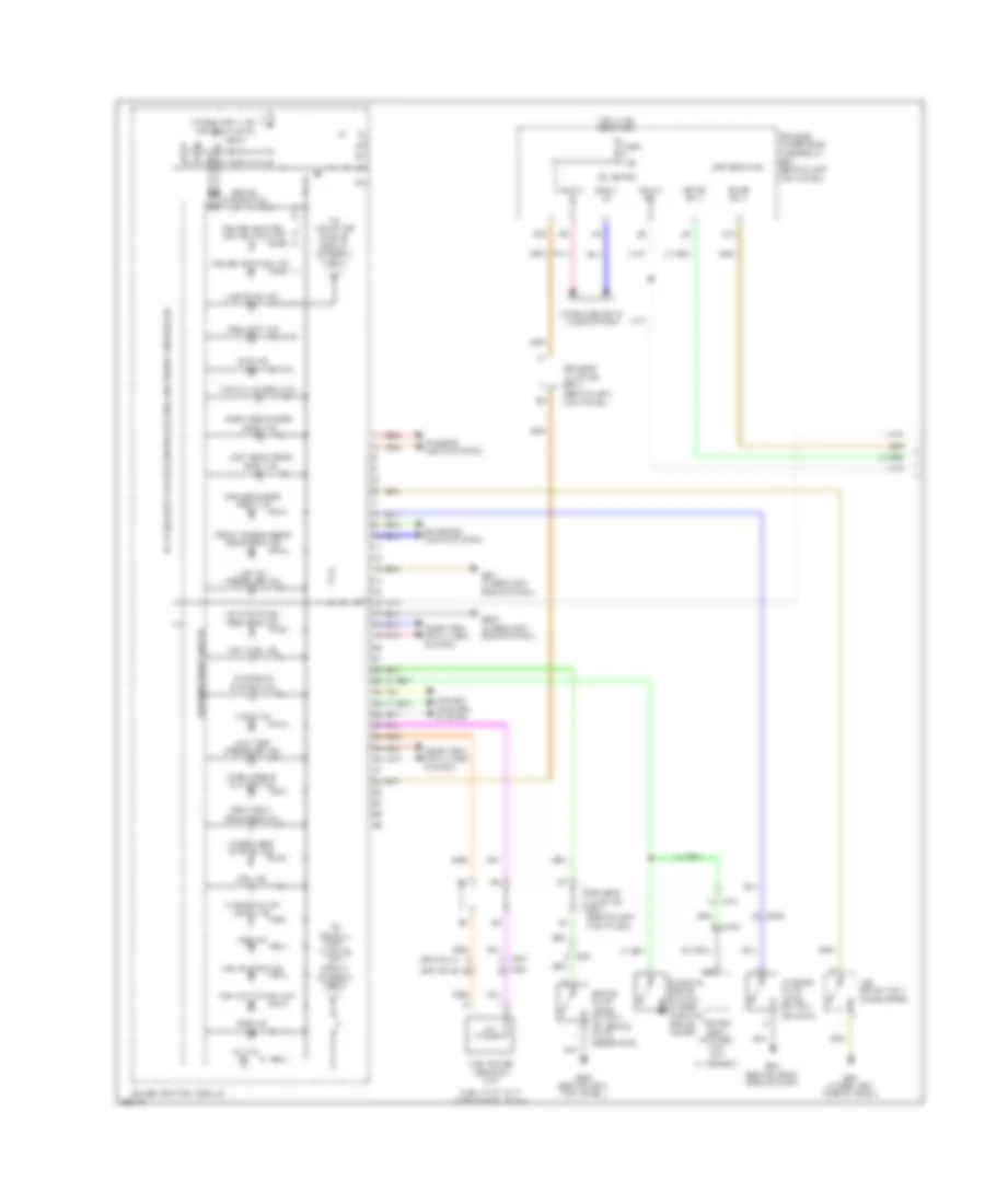 Instrument Cluster Wiring Diagram 1 of 2 for Honda Accord SE 2011