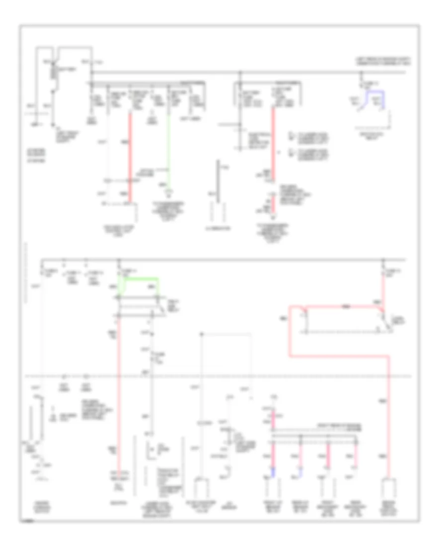 Power Distribution Wiring Diagram 1 of 7 for Honda Accord SE 2011