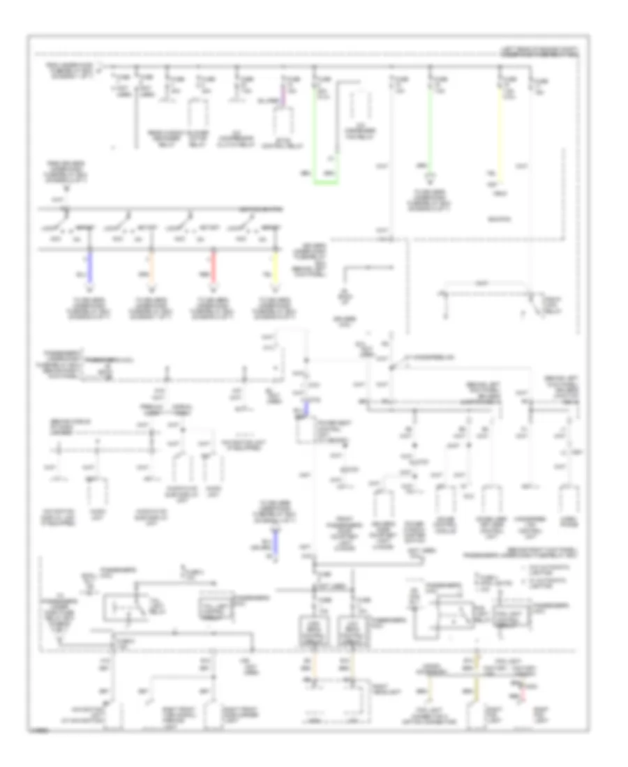 Power Distribution Wiring Diagram (3 of 7) for Honda Accord SE 2011