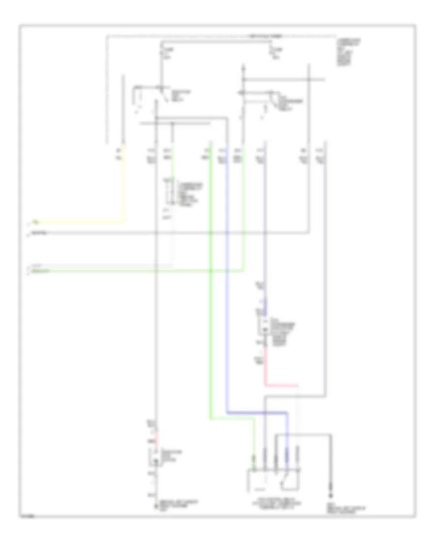3.0L, Cooling Fan Wiring Diagram, Hybrid (2 of 2) for Honda Accord EX 2006