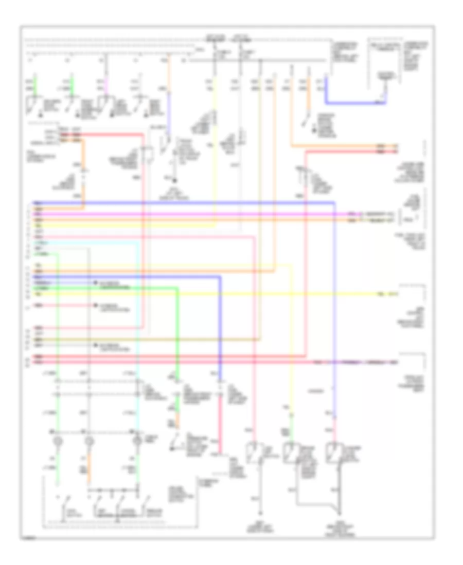 Instrument Cluster Wiring Diagram Hybrid 2 of 2 for Honda Accord EX 2006