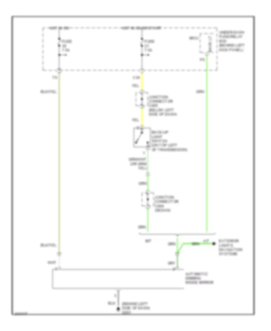 Automatic Day Night Mirror Wiring Diagram Except LX EX EX L for Honda Accord EX 2006