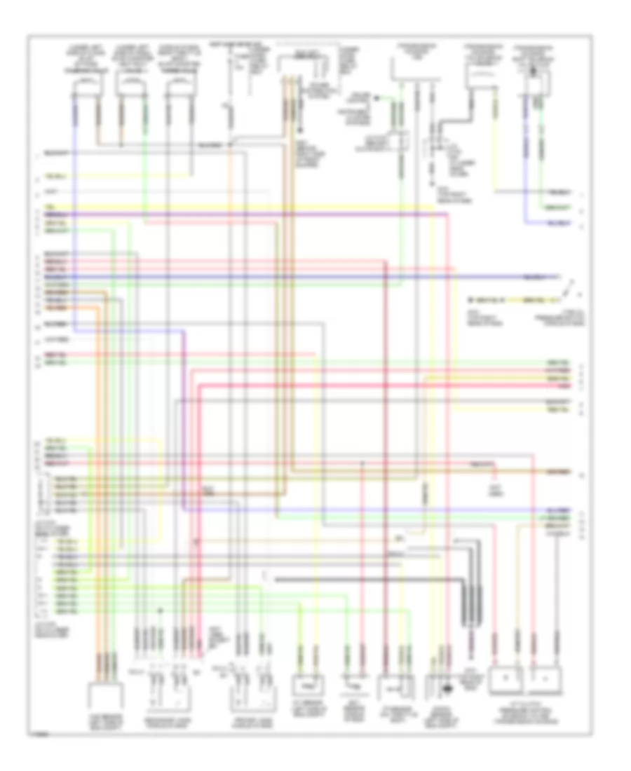 1.7L, Engine Performance Wiring Diagram, Except HX  GX (2 of 3) for Honda Civic Si 2003
