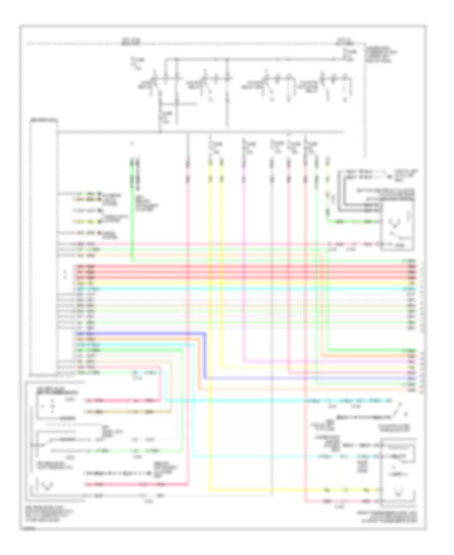 Power Door Locks Wiring Diagram 1 of 2 for Honda CR V LX 2014