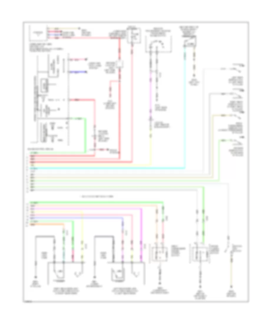 Power Door Locks Wiring Diagram (2 of 2) for Honda CR-V LX 2014