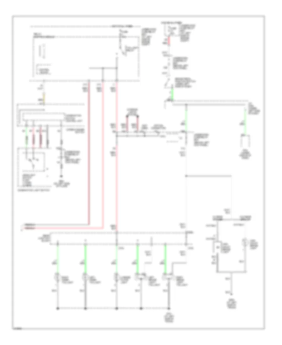 Exterior Lamps Wiring Diagram Hybrid 2 of 2 for Honda Accord DX 2005