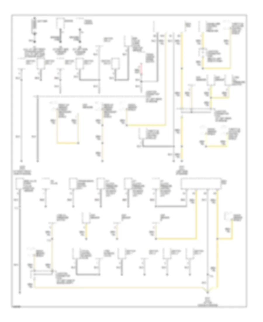 Ground Distribution Wiring Diagram Except Hybrid 1 of 4 for Honda Accord DX 2005