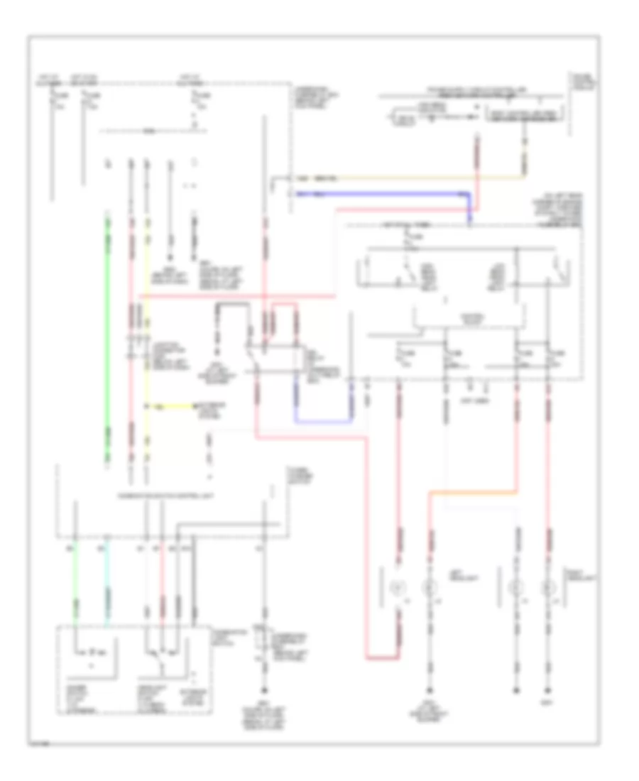 Headlamps Wiring Diagram Except Hybrid with DRL for Honda Accord DX 2005