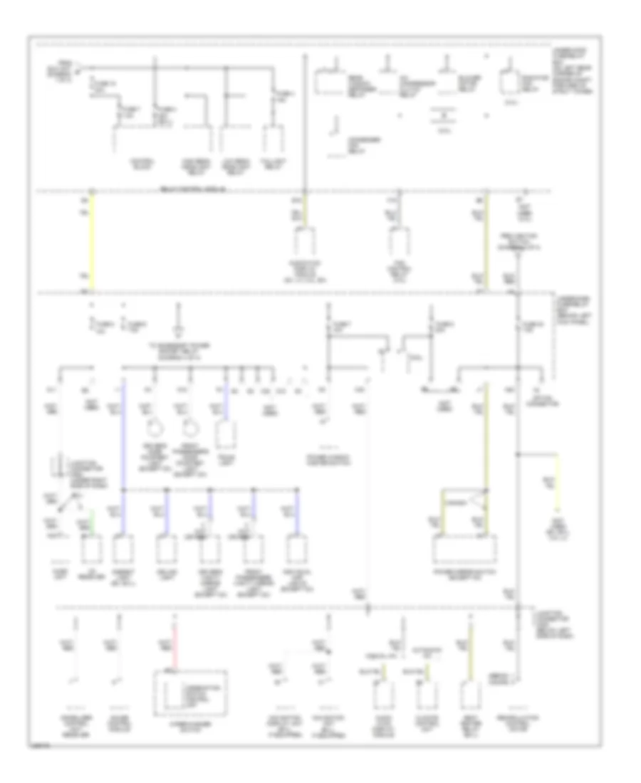 Power Distribution Wiring Diagram, Except Hybrid (3 of 4) for Honda Accord DX 2005