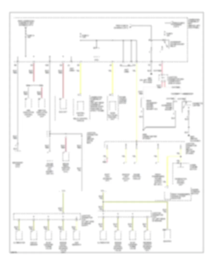 Power Distribution Wiring Diagram, Except Hybrid (4 of 4) for Honda Accord DX 2005