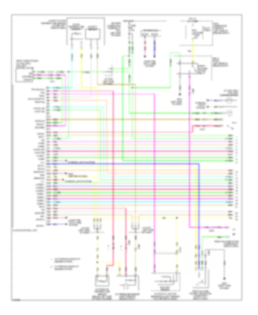 Automatic AC Wiring Diagram, without Memory (1 of 3) for Honda Odyssey LX 2012