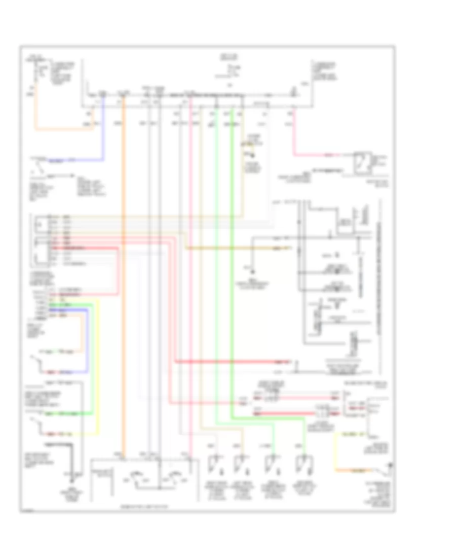 Chime Wiring Diagram Except Hybrid for Honda Civic Si 2009
