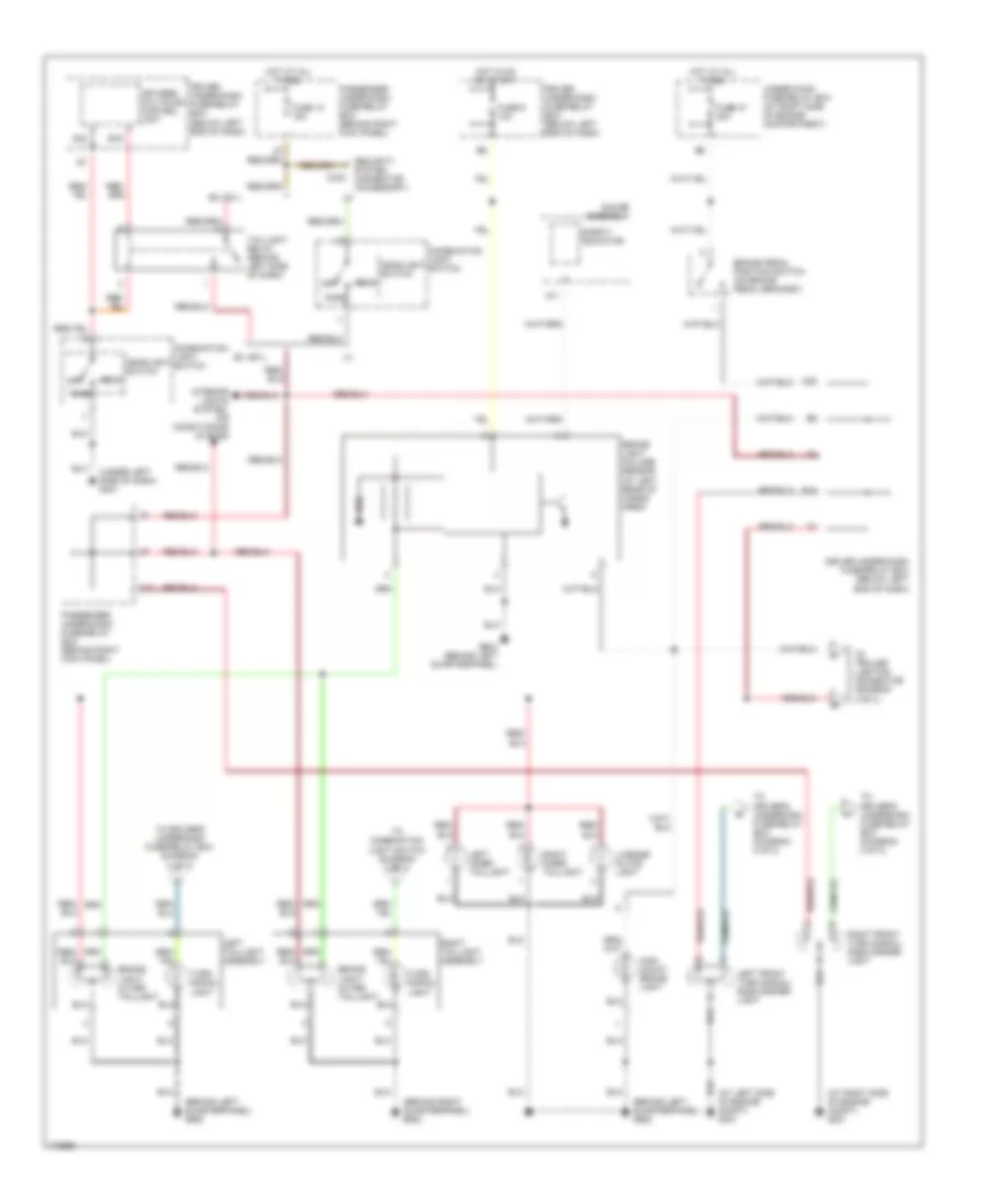 Exterior Lamps Wiring Diagram (1 of 2) for Honda Odyssey LX 2004