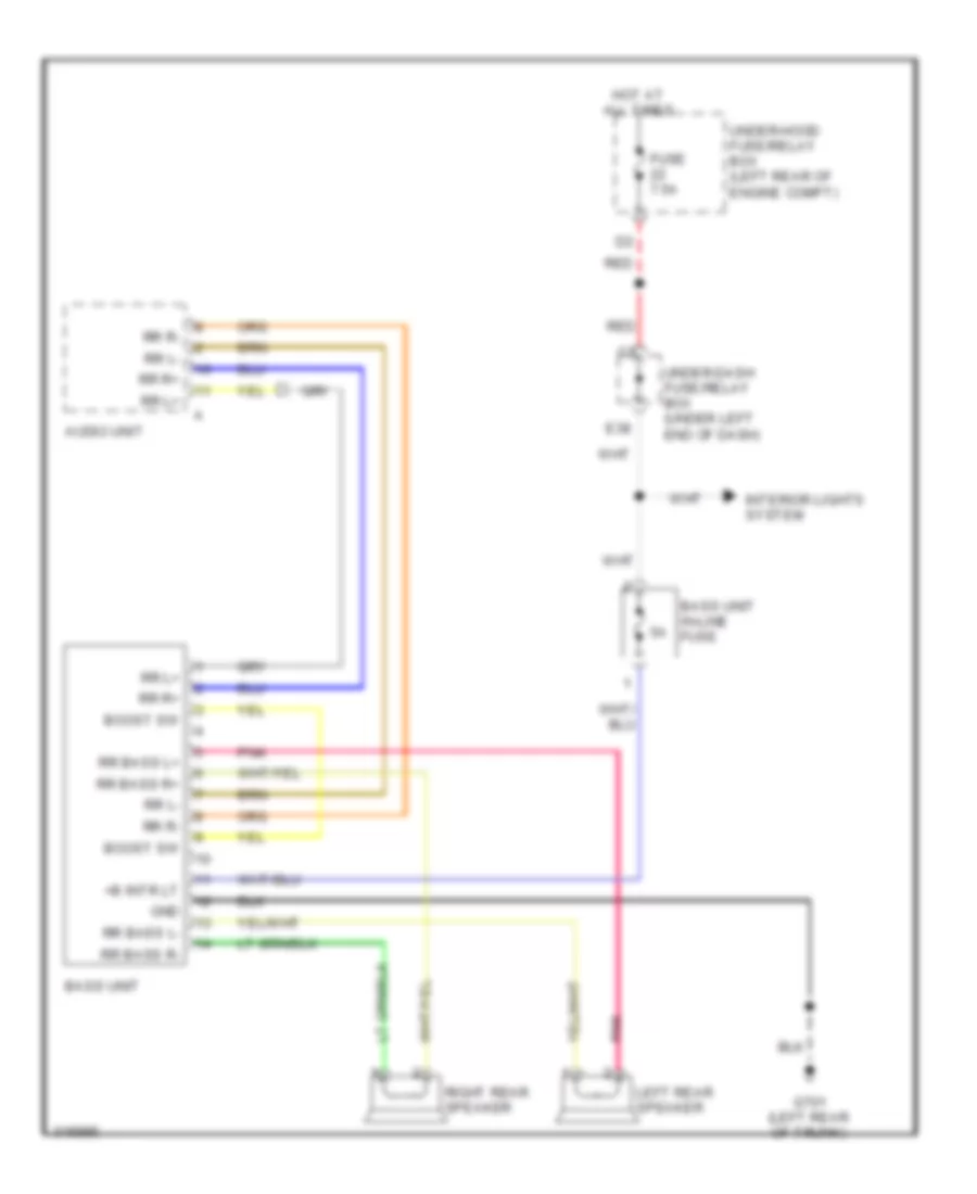 Bass Speaker Wiring Diagram, Hybrid for Honda Civic DX 2011