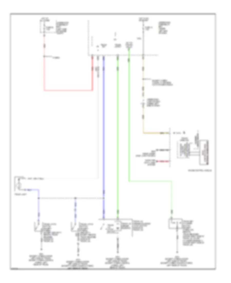 Trunk Release Wiring Diagram for Honda Civic DX 2011