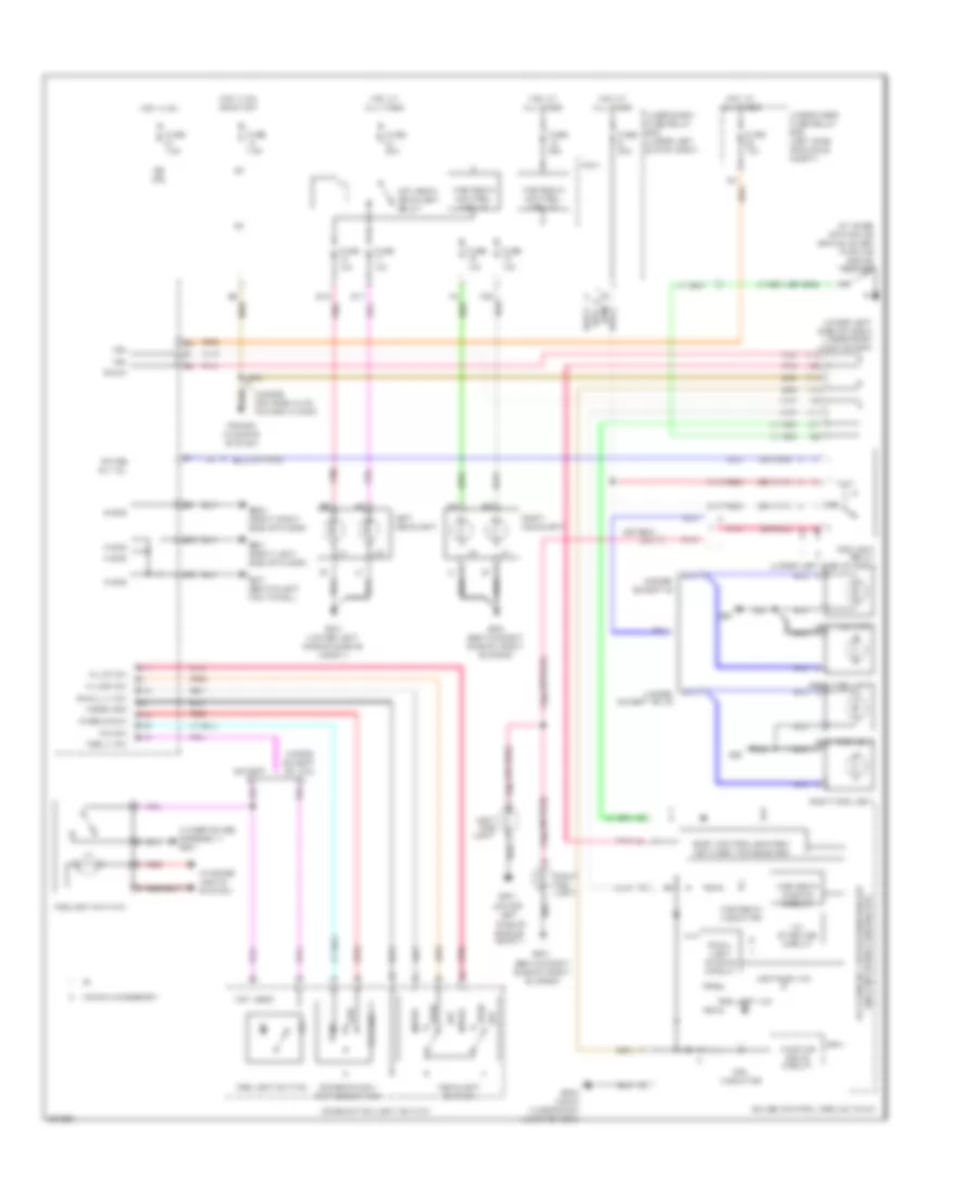 Headlights Wiring Diagram Except Hybrid for Honda Civic DX 2011