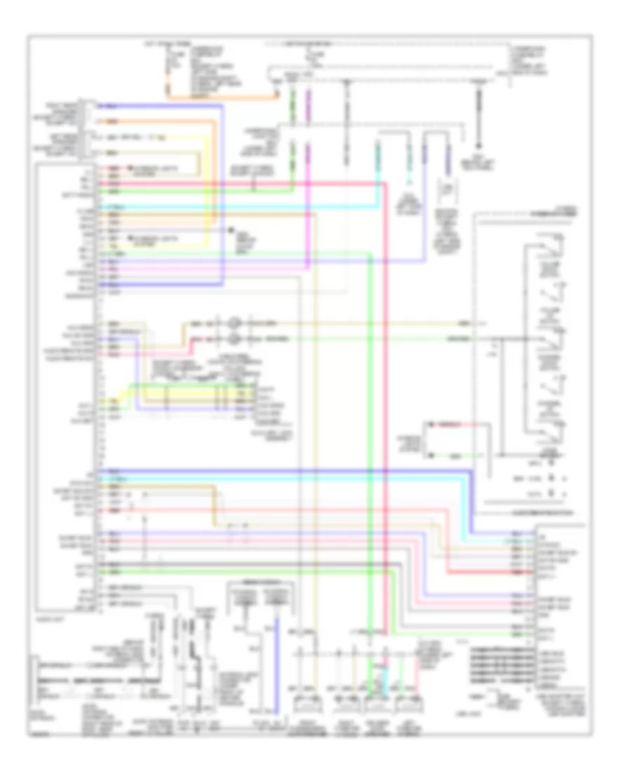 Base Radio Wiring Diagram without Navigation for Honda Civic DX 2011