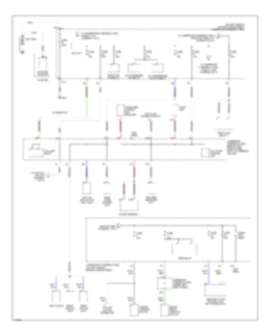 Power Distribution Wiring Diagram 1 of 4 for Honda CR V LX 2003