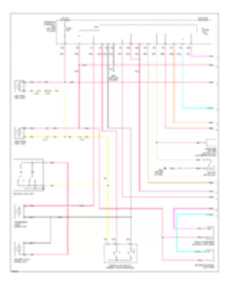 Courtesy Lamps Wiring Diagram 1 of 2 for Honda CR Z 2014