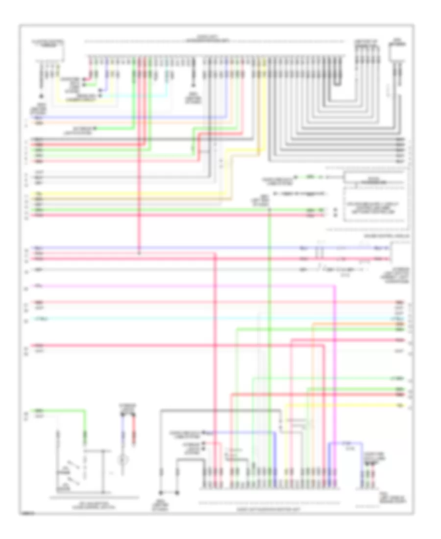 Navigation Wiring Diagram (2 of 3) for Honda CR-Z 2014
