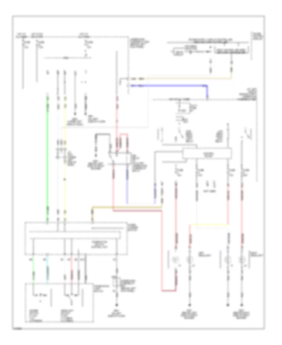 Headlamps Wiring Diagram, Hybrid with DRL for Honda Accord EX 2005