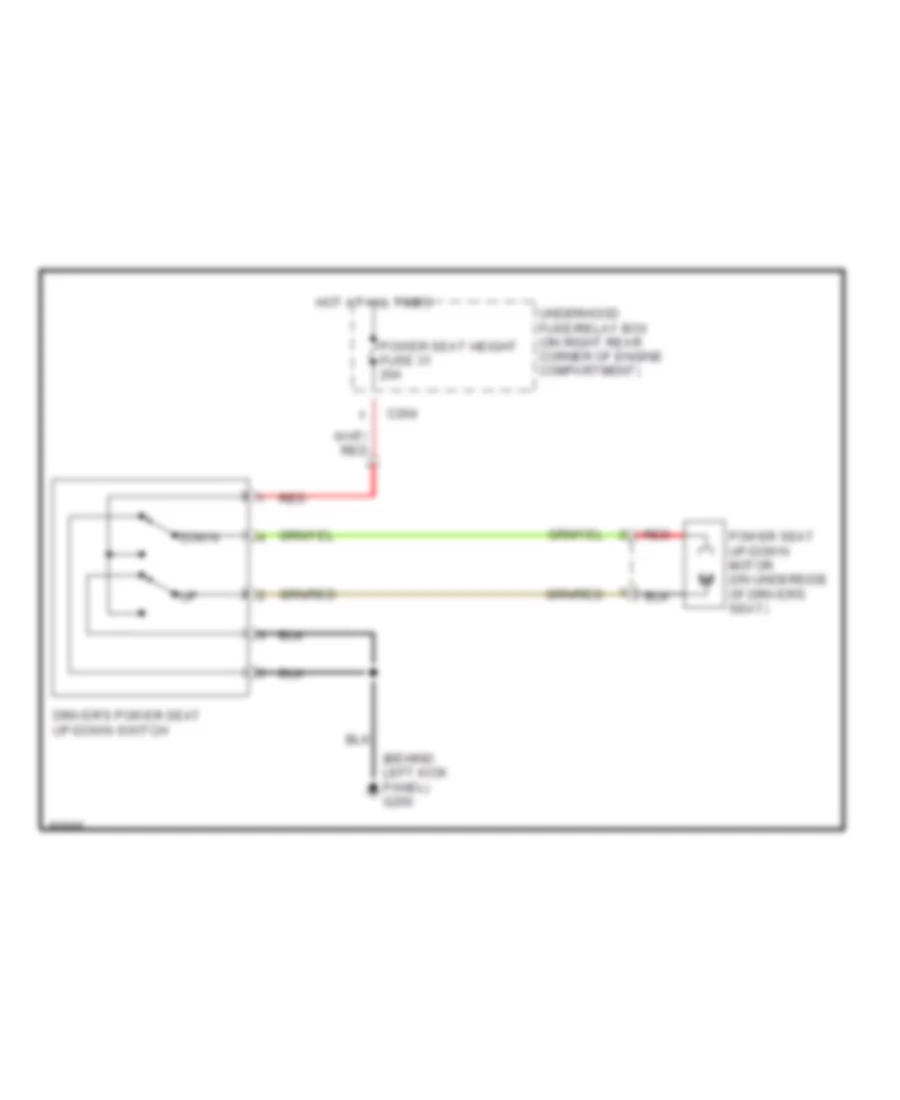 Power Seat Wiring Diagram for Honda Odyssey EX 1995