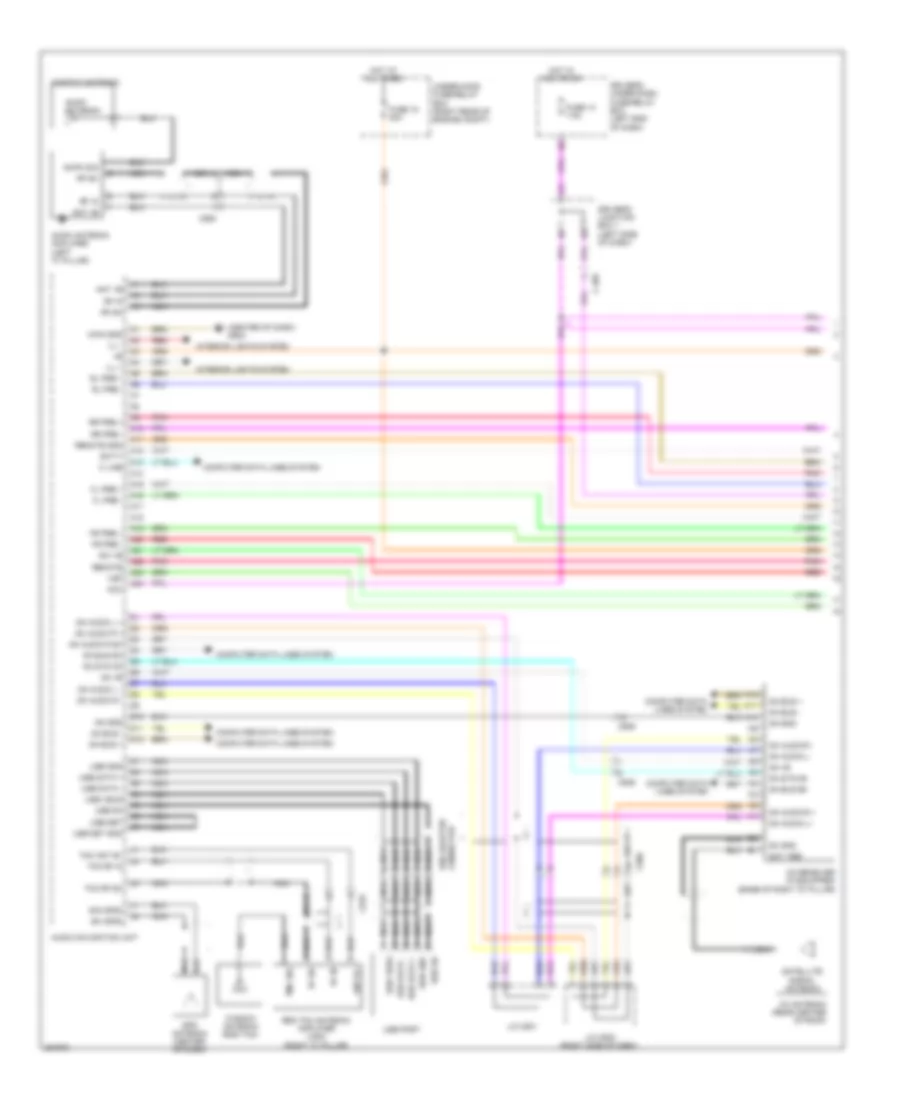 Radio Wiring Diagram with Navigation 1 of 5 for Honda Odyssey Touring 2012