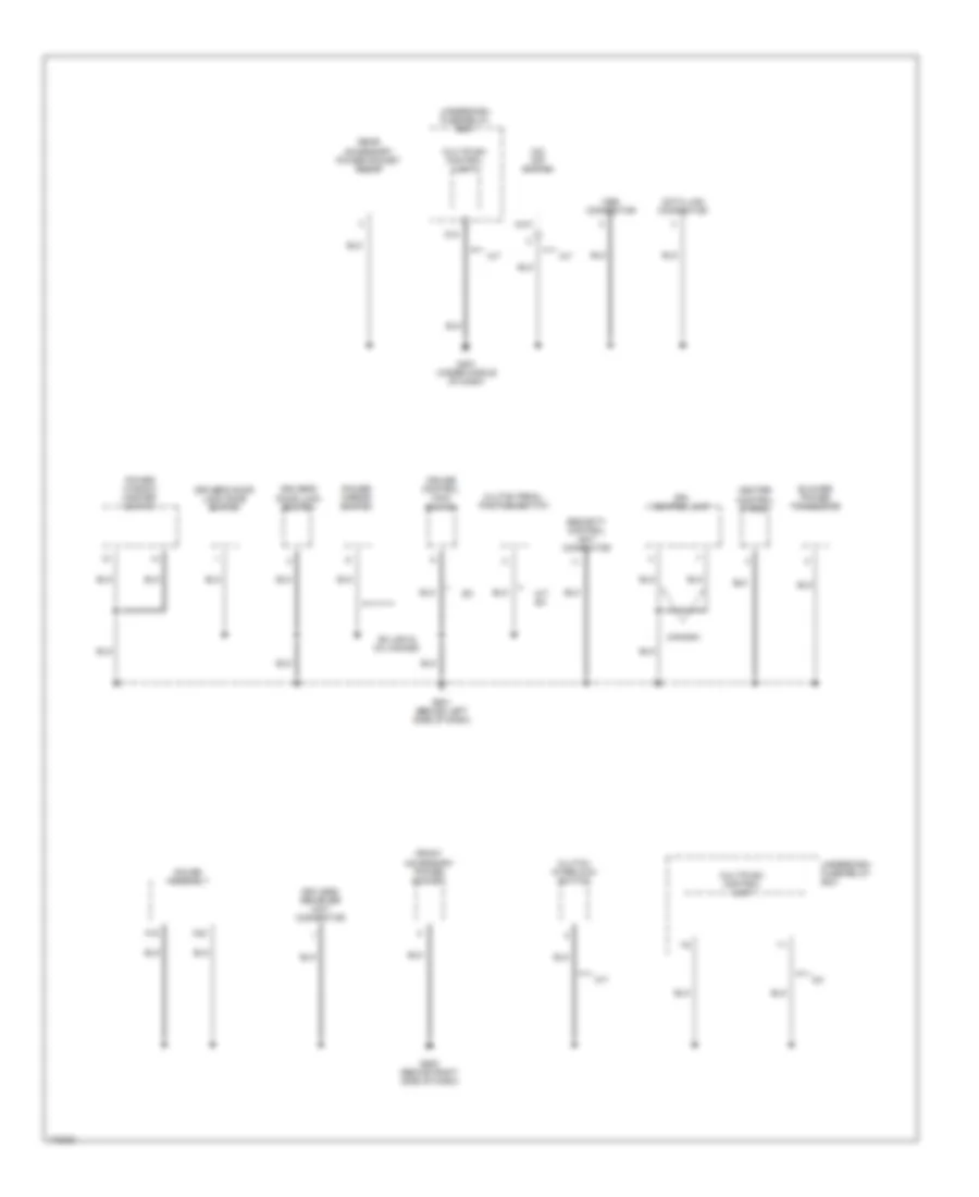 Ground Distribution Wiring Diagram (3 of 4) for Honda Element DX 2003