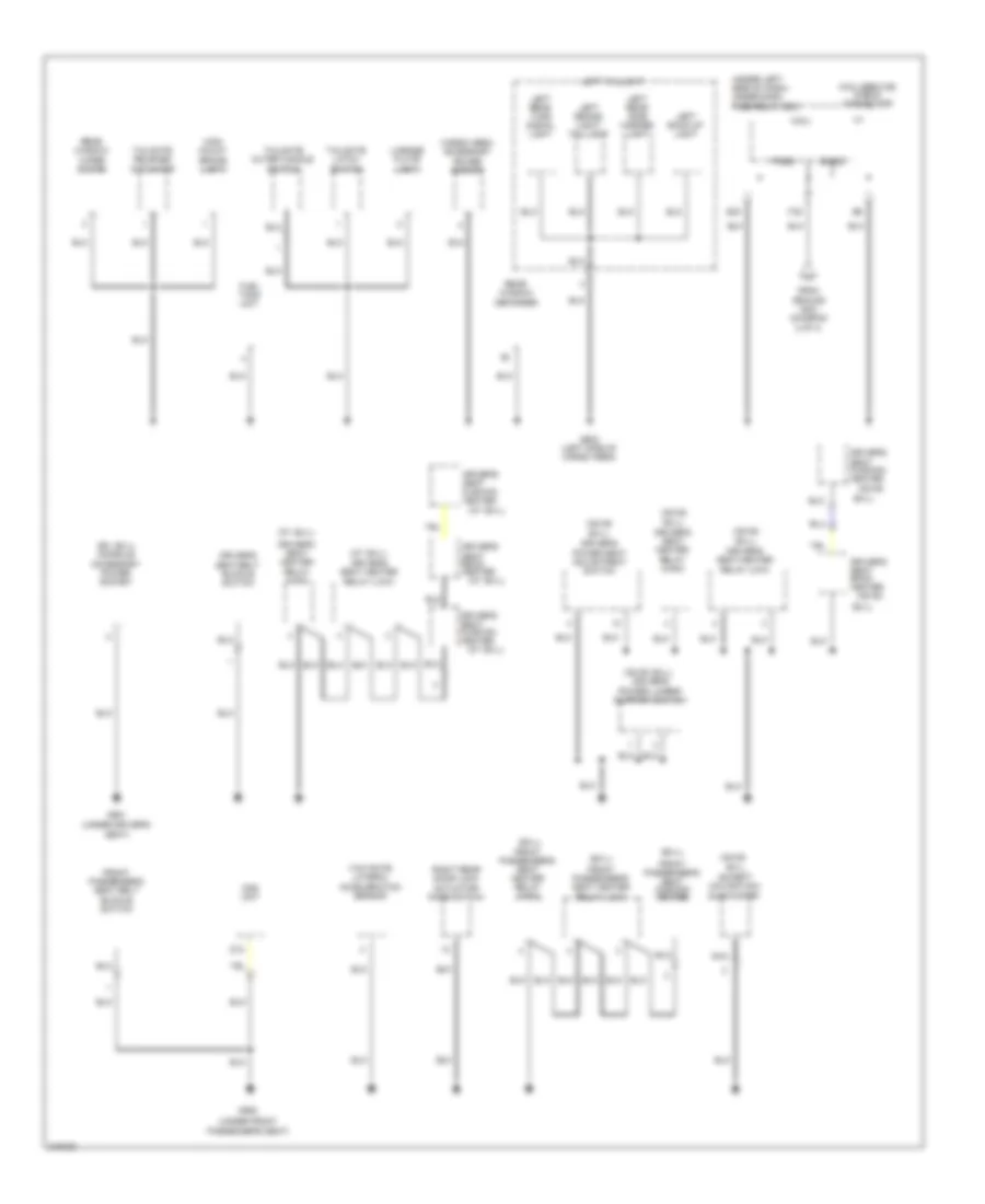 Ground Distribution Wiring Diagram (4 of 4) for Honda CR-V EX 2009