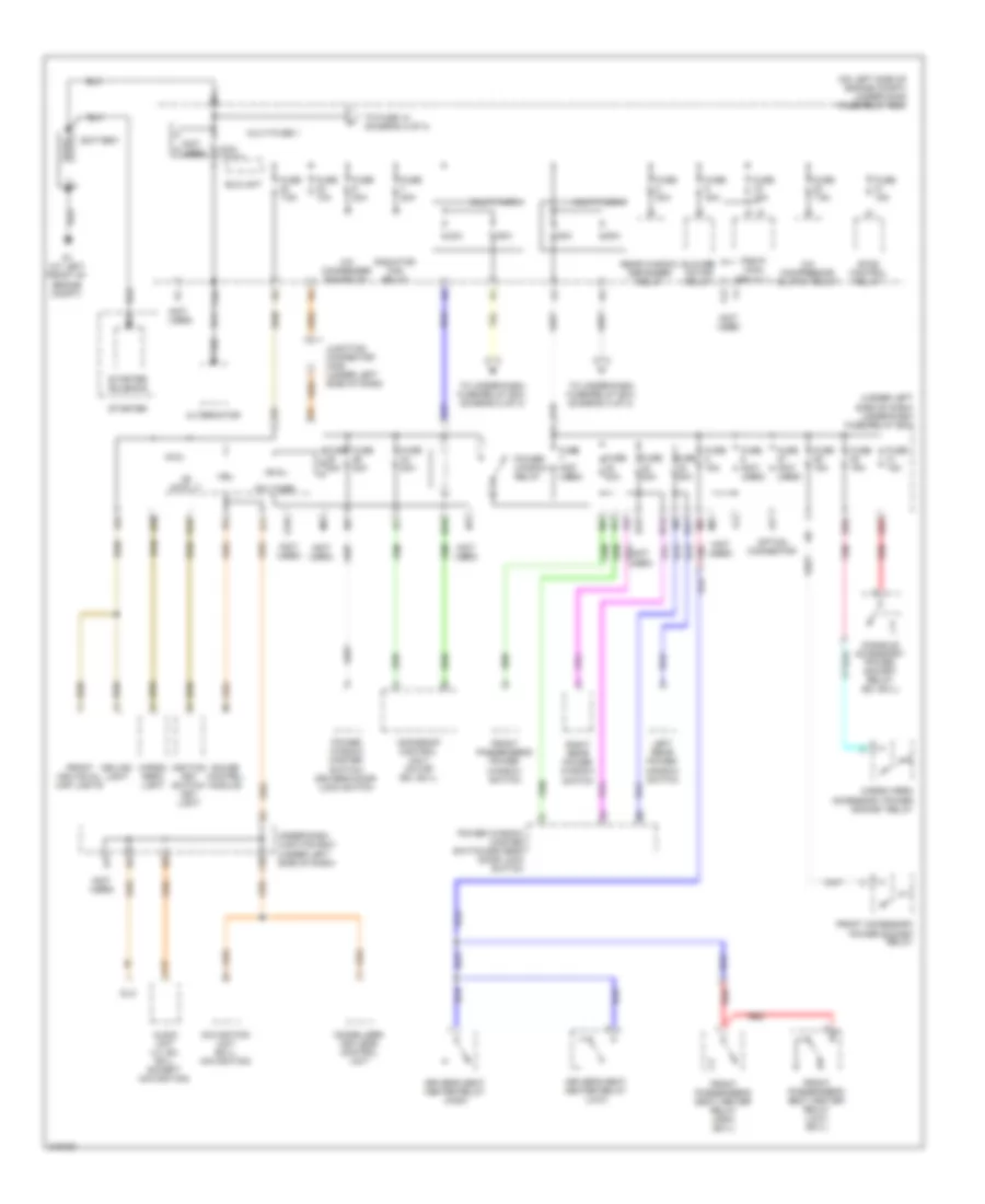 Power Distribution Wiring Diagram 1 of 3 for Honda CR V EX 2009