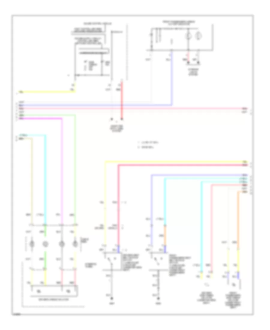 Supplemental Restraints Wiring Diagram (2 of 4) for Honda CR-V EX 2009