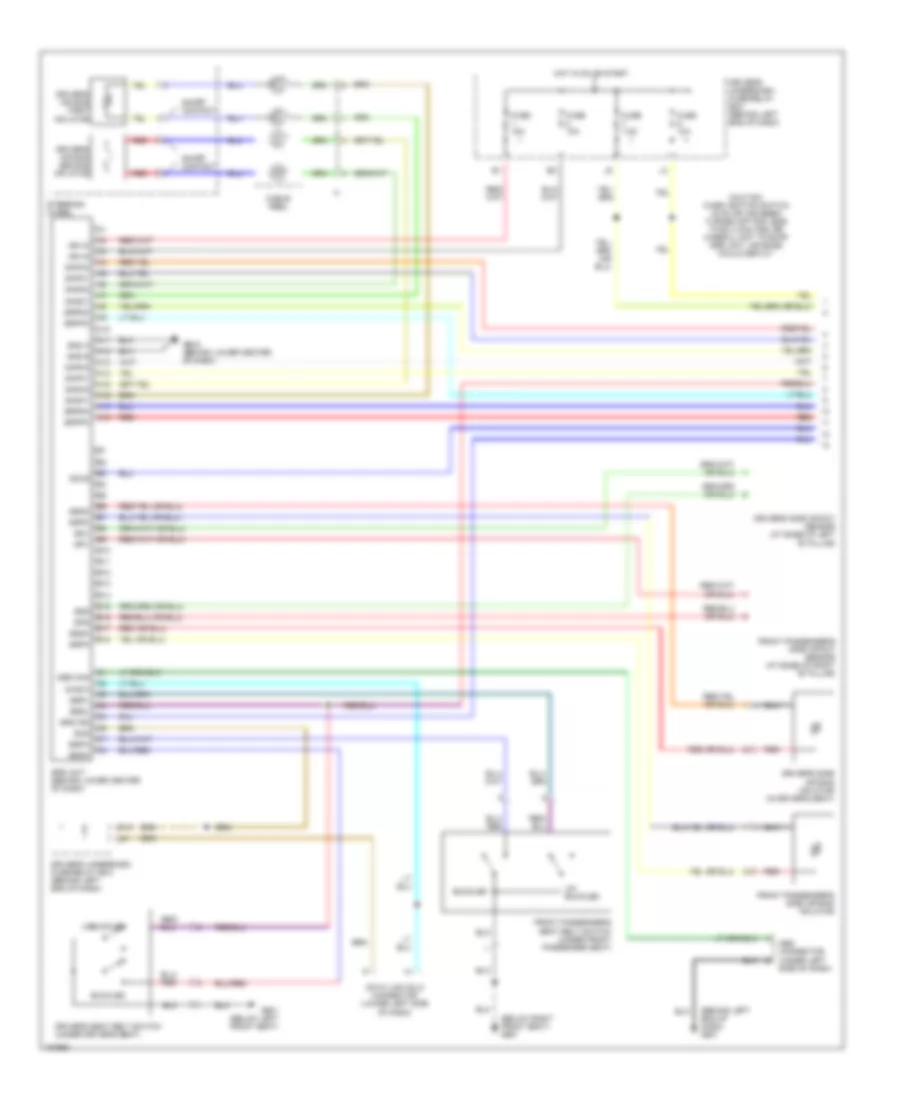 Supplemental Restraints Wiring Diagram 1 of 2 for Honda Pilot EX 2004