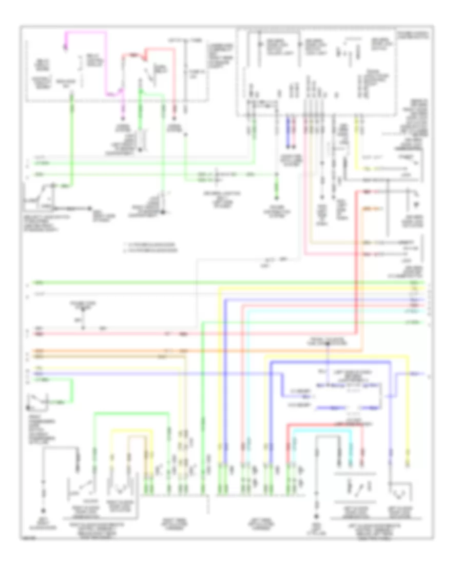 Power Door Locks Wiring Diagram 2 of 3 for Honda Odyssey LX 2013