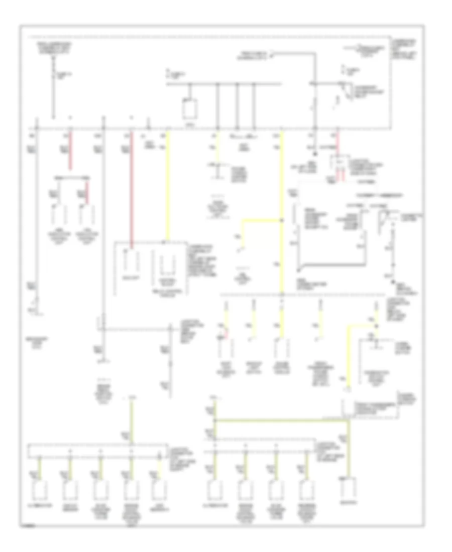 Power Distribution Wiring Diagram Except Hybrid 4 of 4 for Honda Accord LX 2006