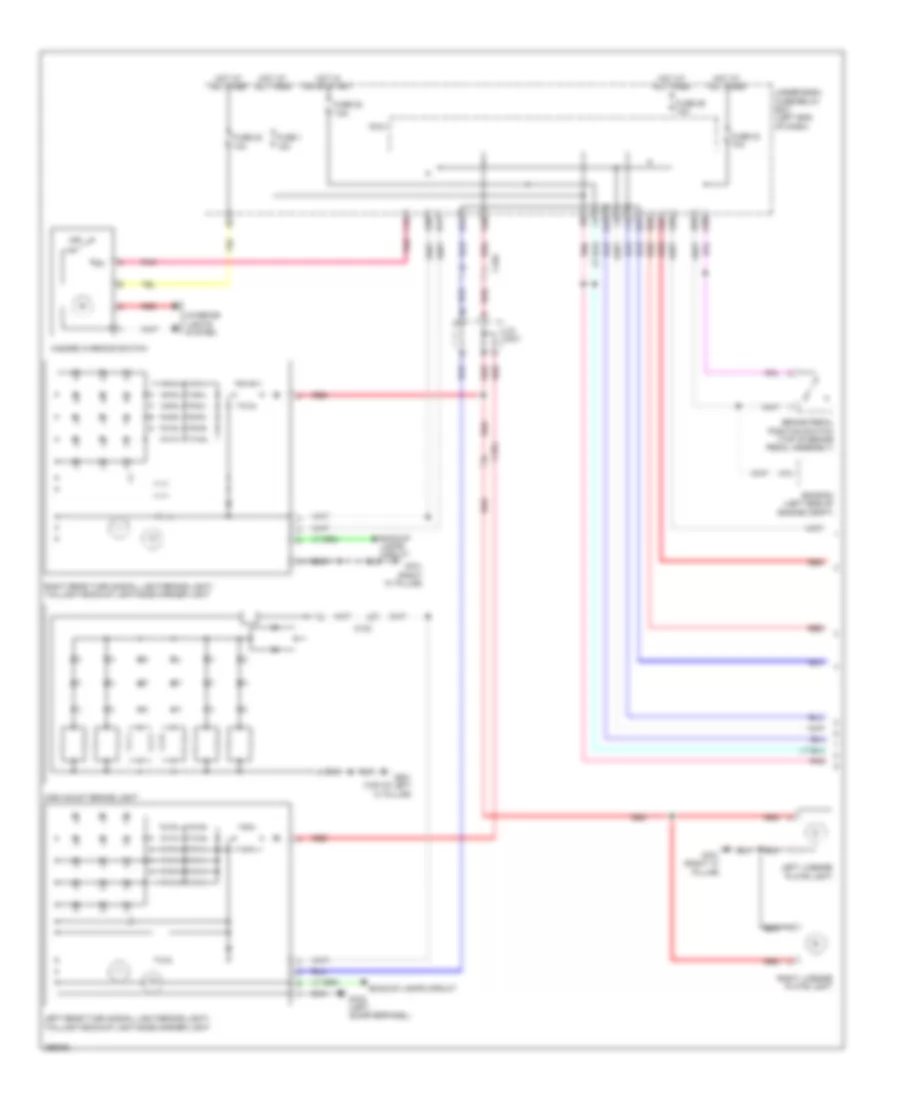 Exterior Lamps Wiring Diagram (1 of 2) for Honda CR-Z EX 2014