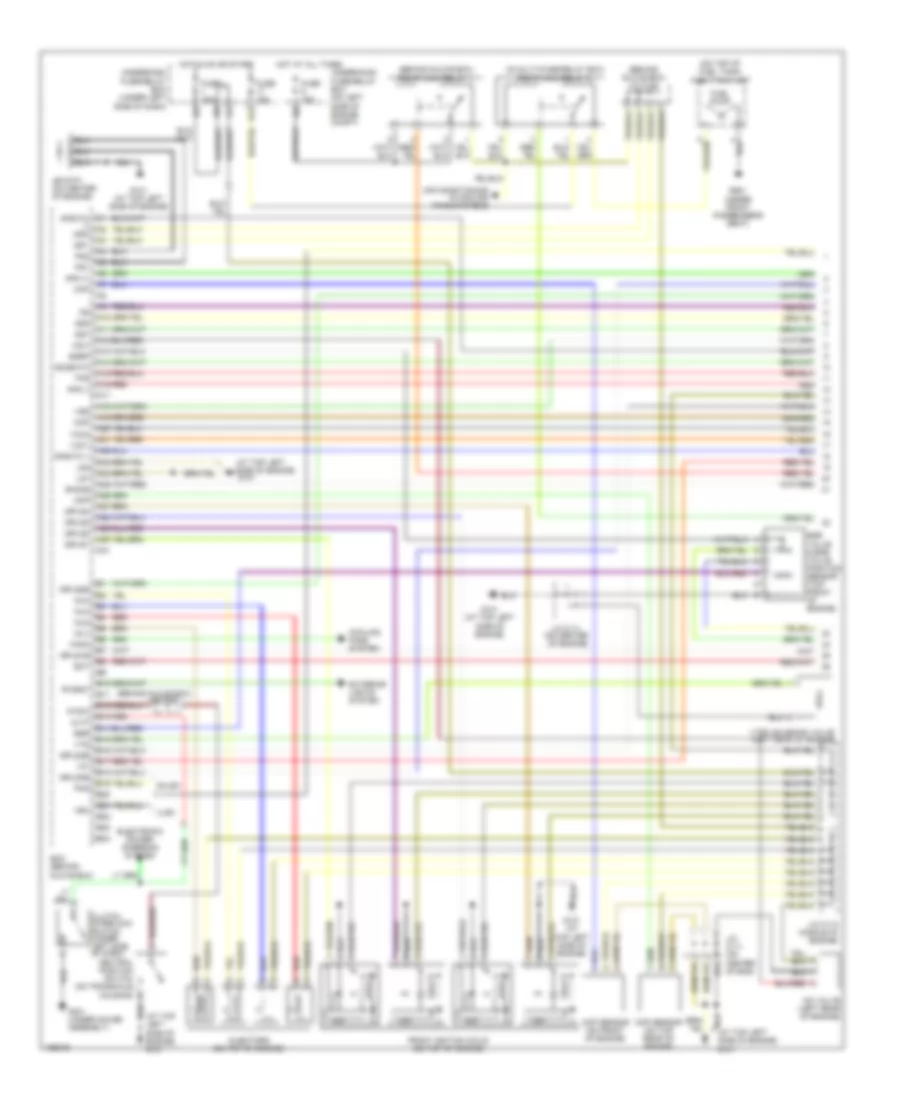 1.3L, Engine Performance Wiring Diagram, MT (1 of 3) for Honda Civic 2004